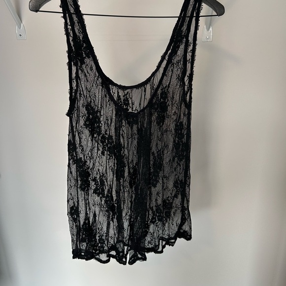 Wilfred Black Floral Lace Top - Picture 4 of 5